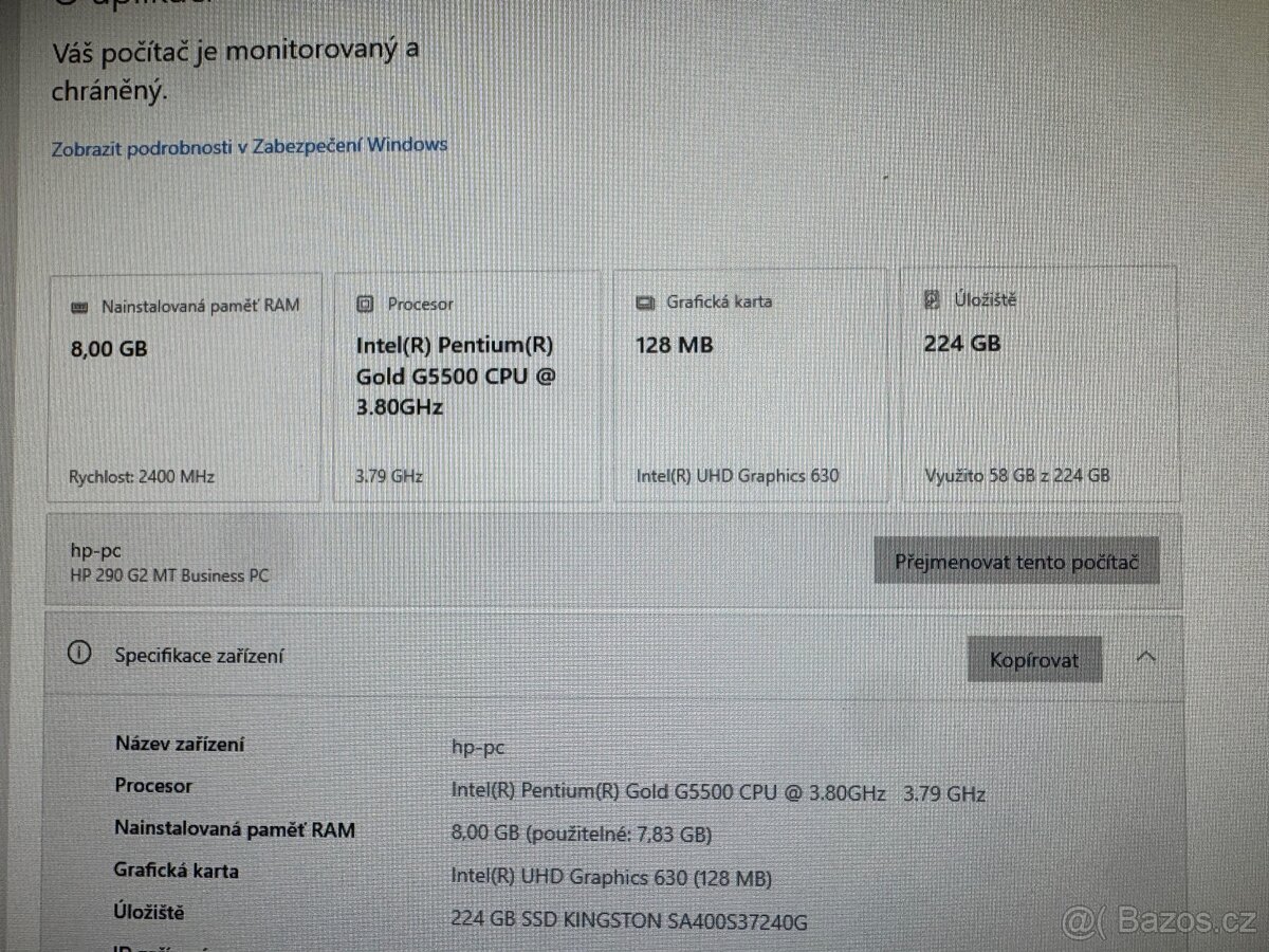 Počítač HP pro kancelářskou práci - 4