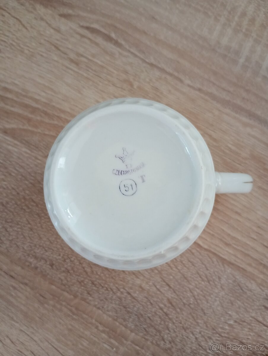 Retro hrnek, starý hrneček, znak dole - 4