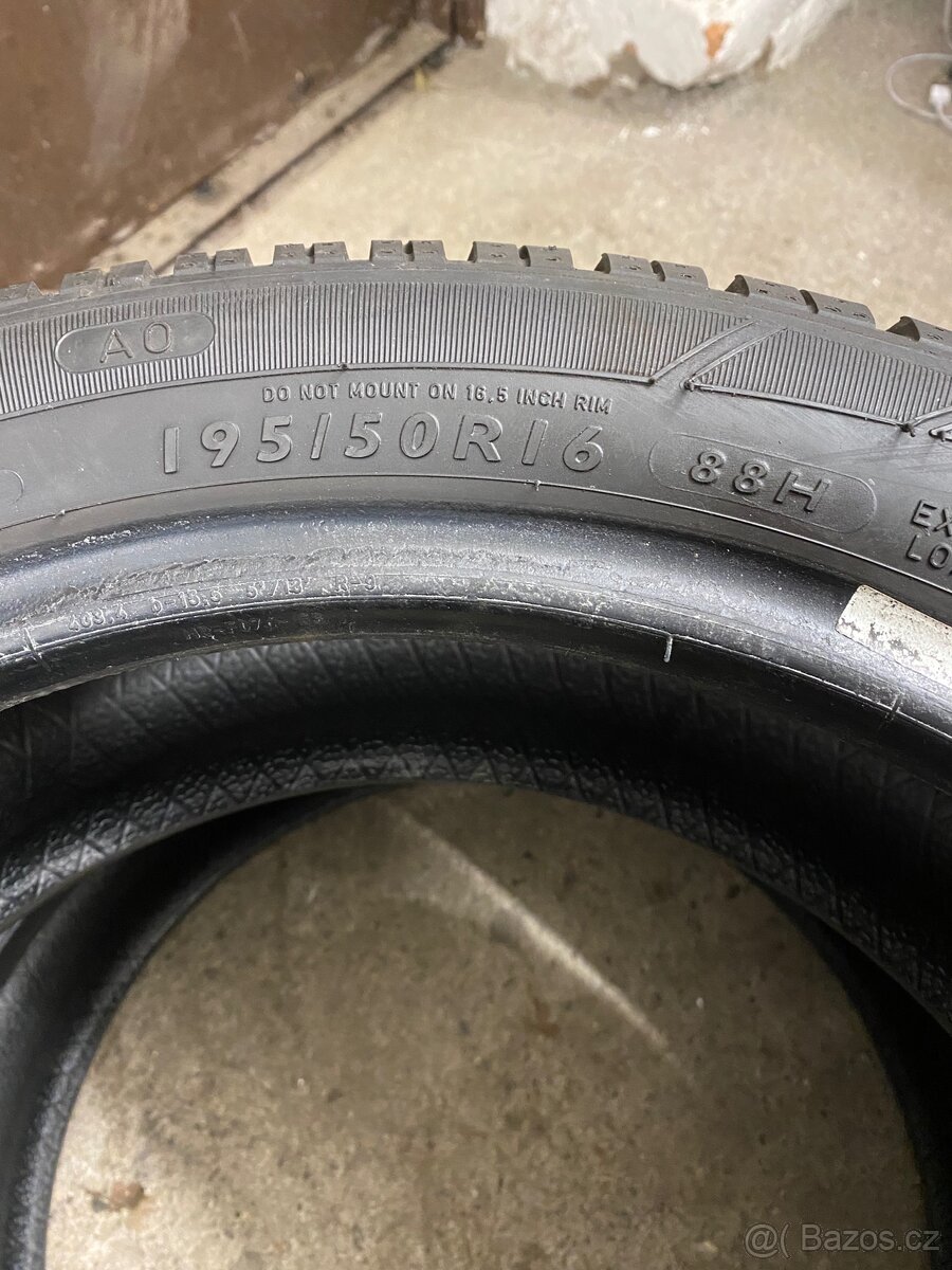 195/50 R16 88H Dunlop 2x6mmmm dot2517 zimní - 4