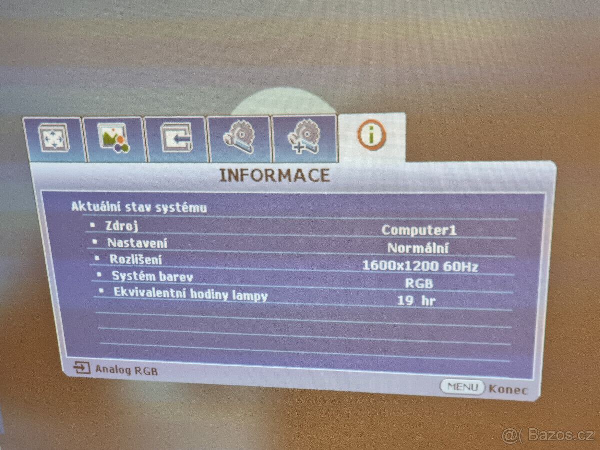 Prodám projektor Mitsubischi, funční, nová lampa - 4