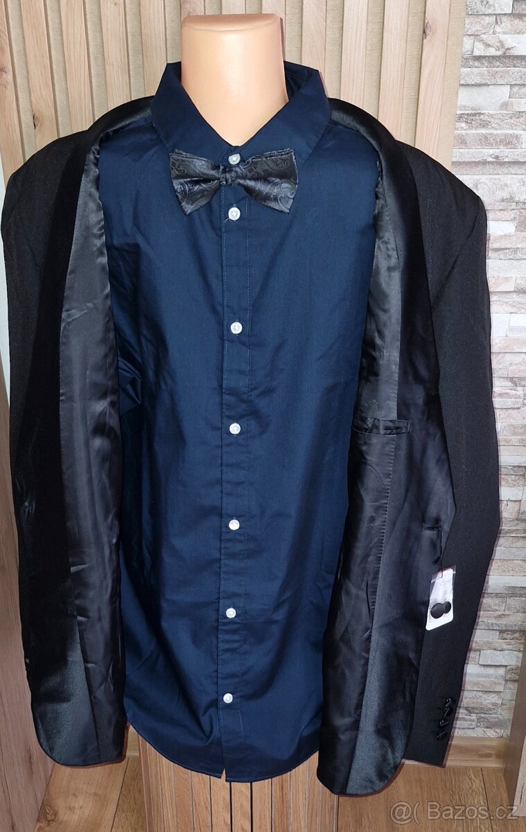 Nový pánský set sako a motýlek vel.XXL - 4