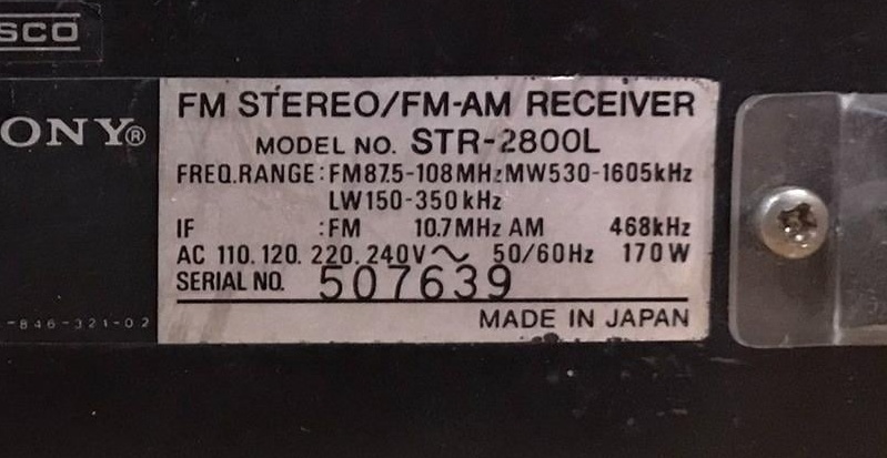 SONY RECEIVER STR-2800 (ROK 1976) VINTAGE - 4