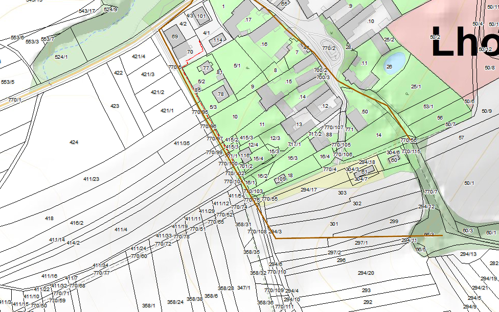 Prodej, pozemek k výstavbě, 655 m², Lhotka u Radnic - 4