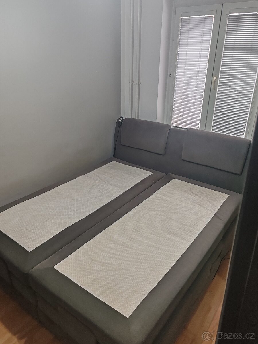Elektrická polohovací manželská postel 180x200 - 4