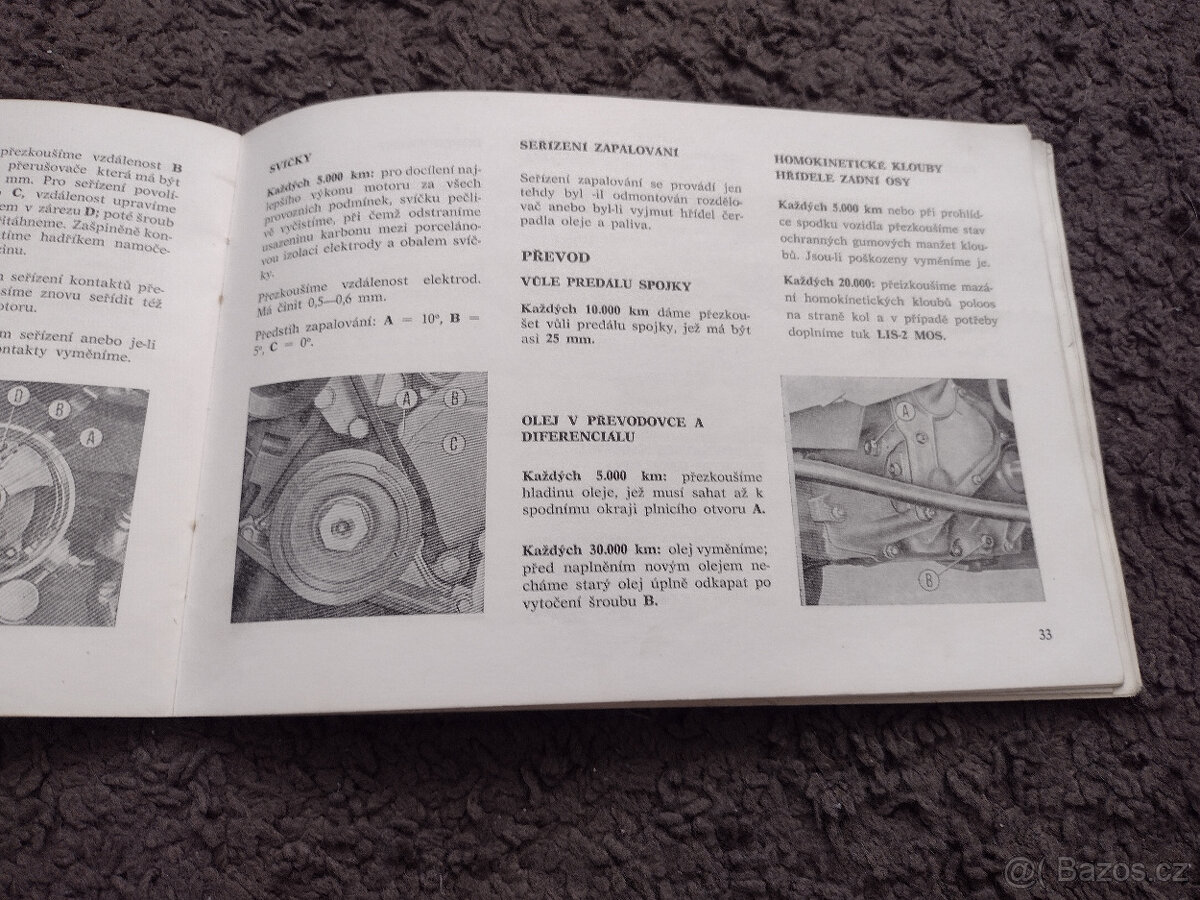 ZASTAVA 1100, OBSLUHA A ÚDRŽBA - 4