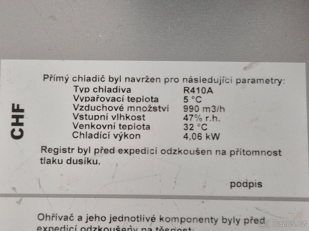 Přímý výparník ATREA Duplex 1500 CHF - 4