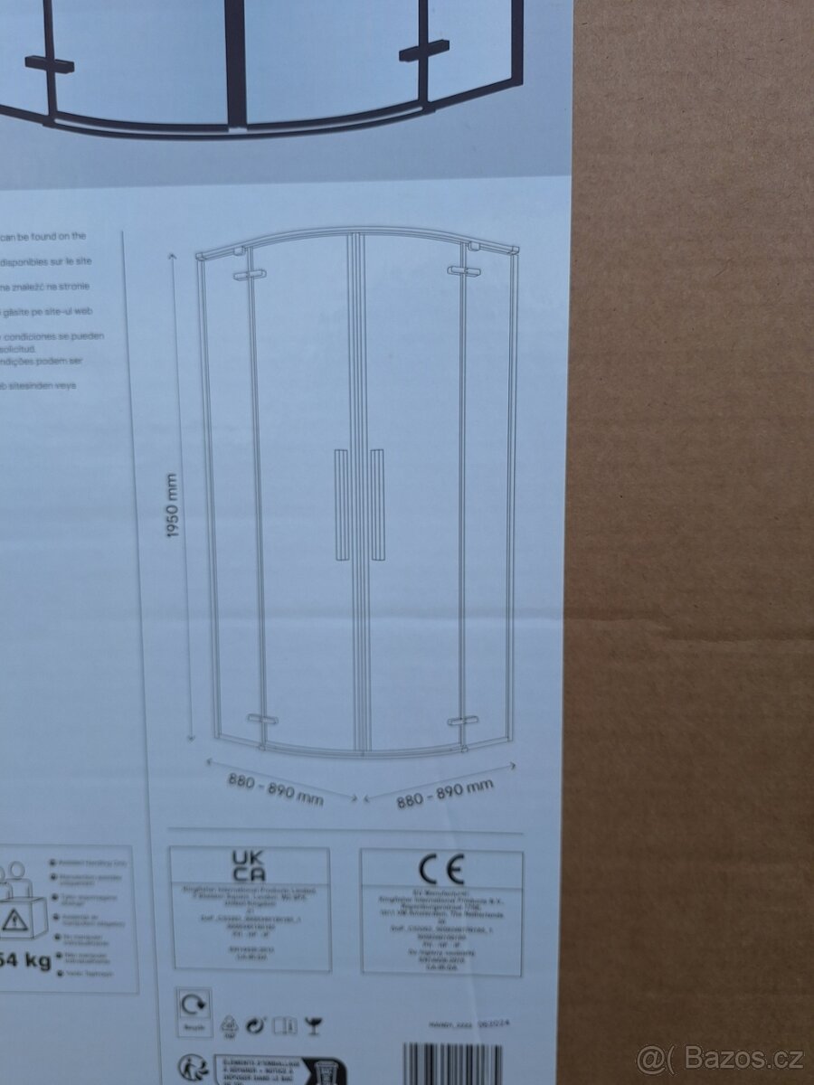Sprchový kout 90x90cm. - 4