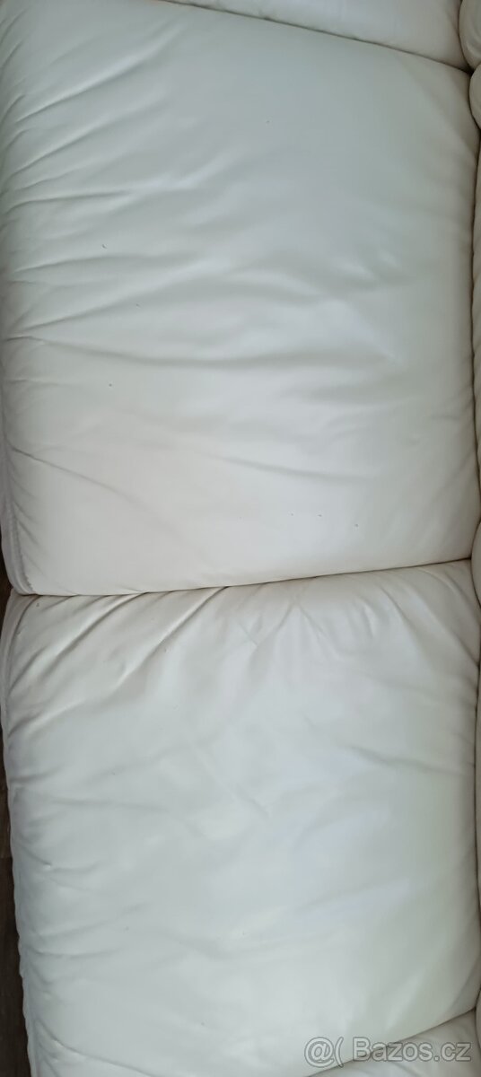 Kožená rohová sedací souprava - 4