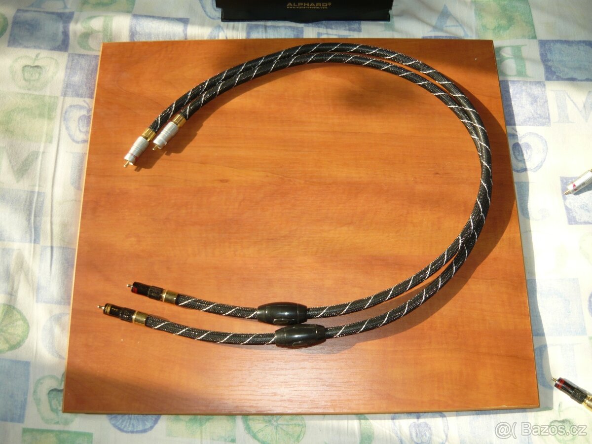 Cinch kábel ALPHARD postriebrená med v dlžke 1 m - 4