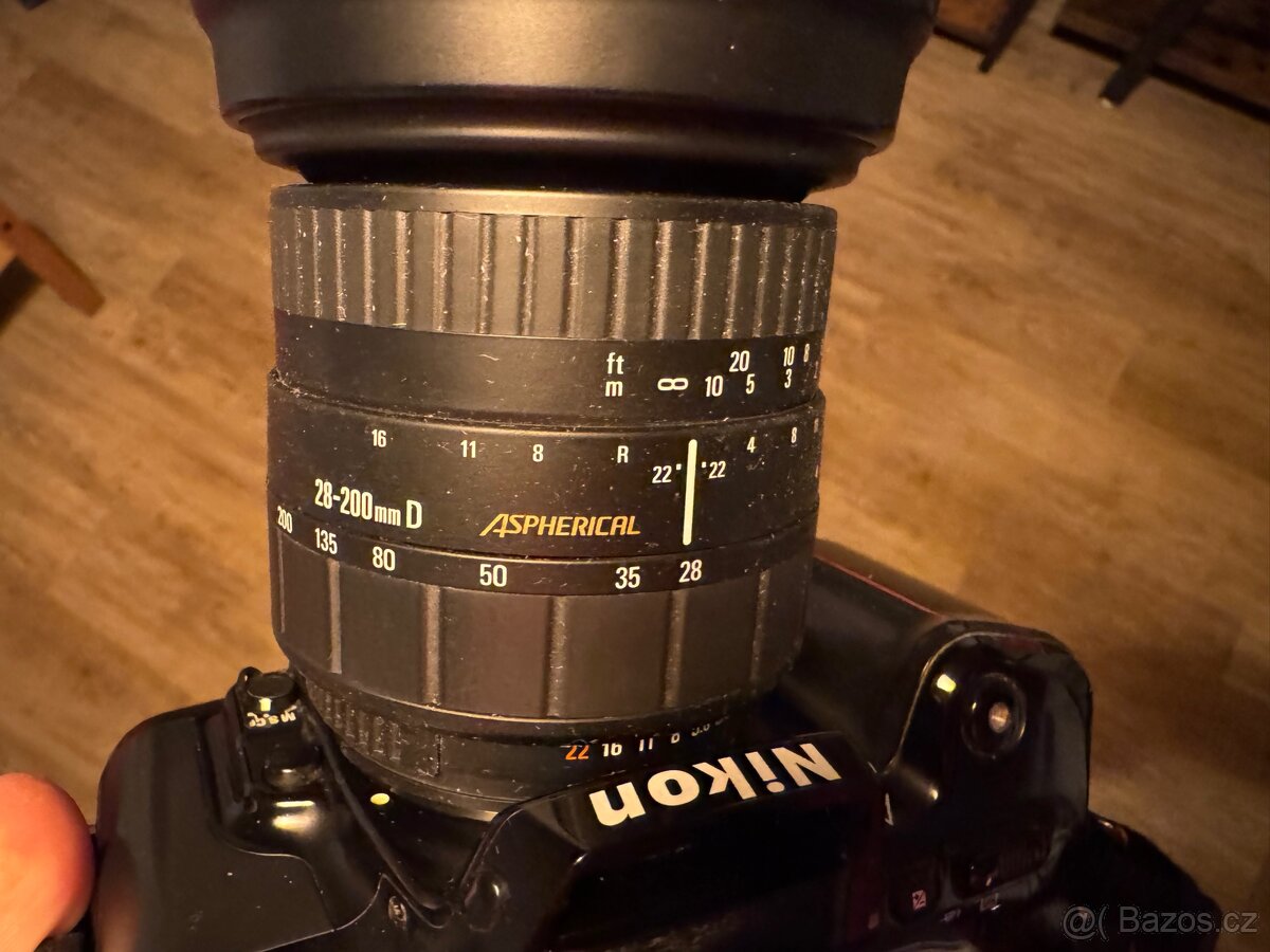 Nikon F-601 + Sigma 28–200mm D,blesky,brašna,spoušť - 4