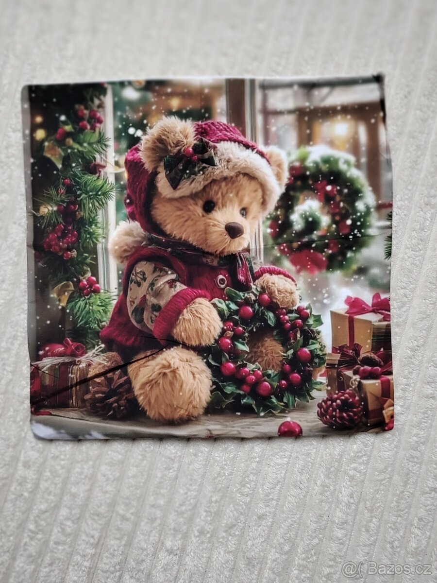 4.kusy Krásné "Vánoční" povlaky na polštář "Médvídci" 45 - 4