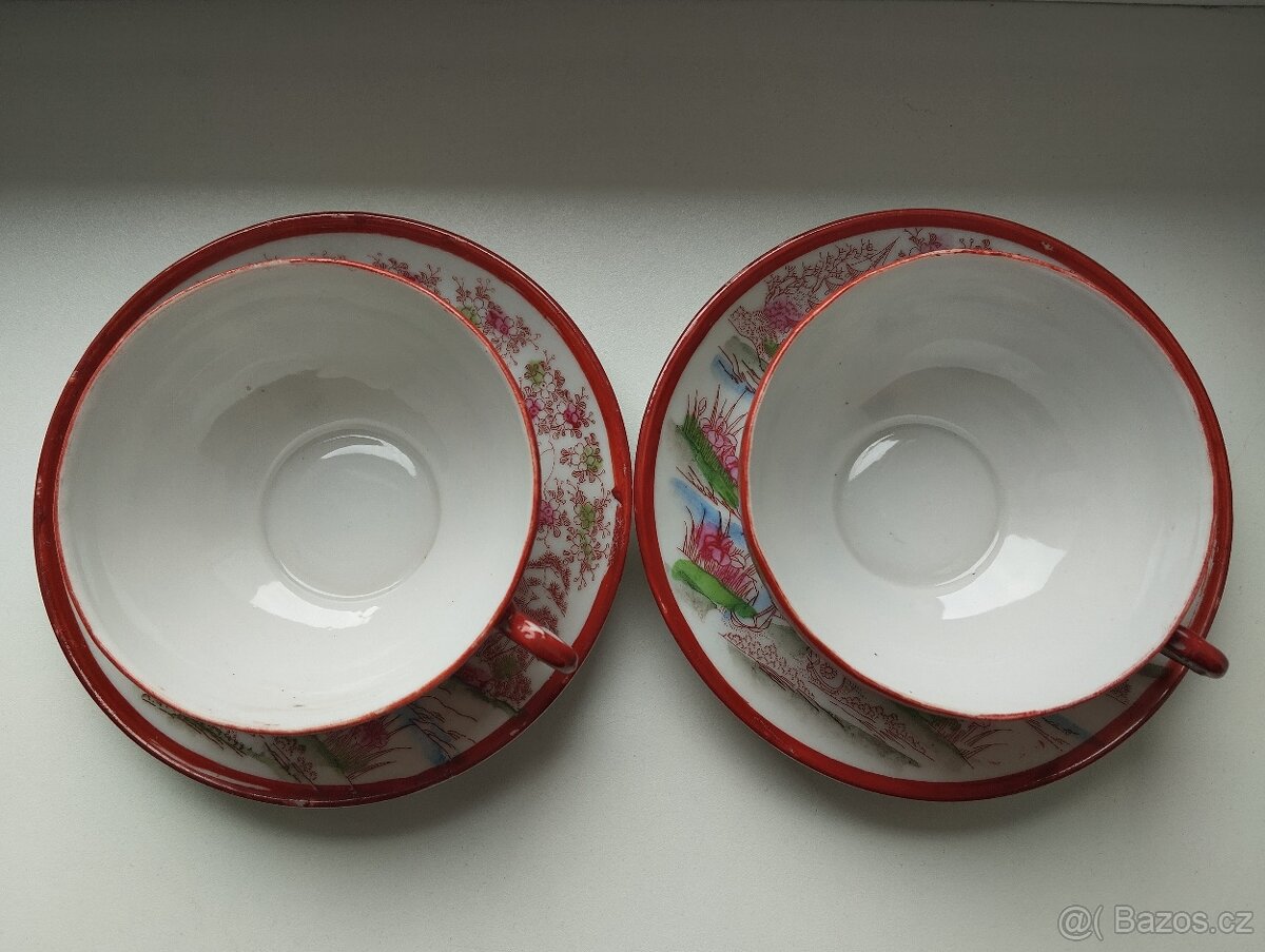 starožitné šálky - Japonsko - 4