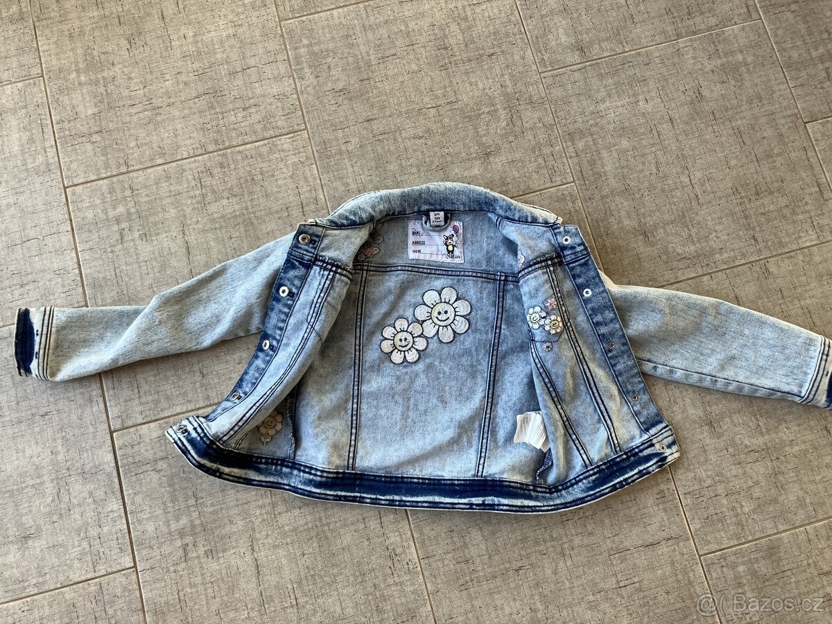 Dívčí bunda jeans - 4