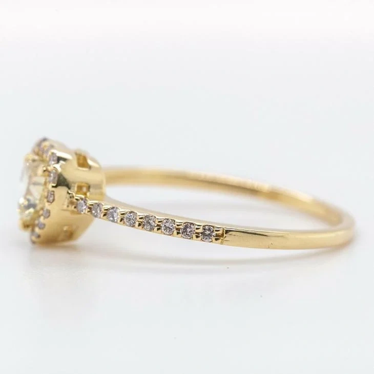 Krásný 14K prsten s diamanty 0,59ct - certifikát AIG - 4