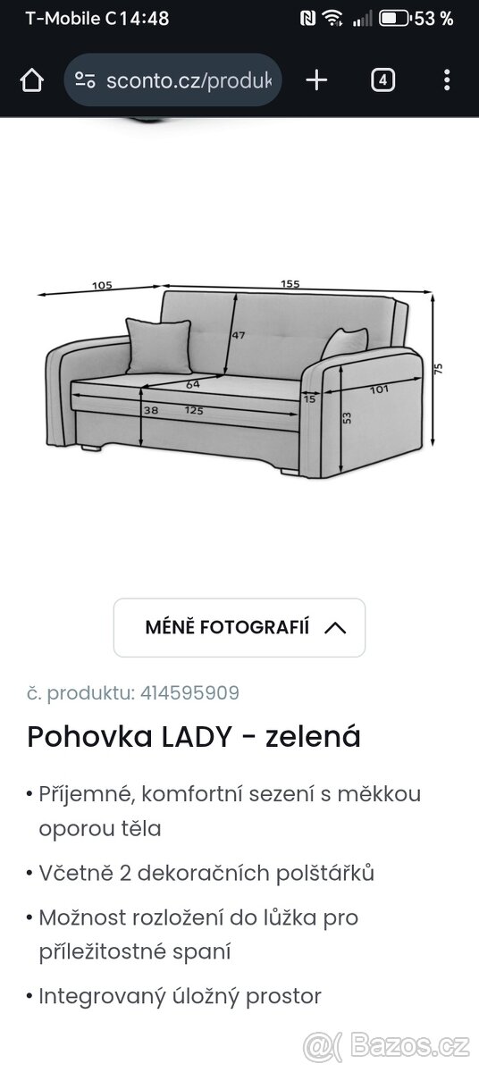 Rozkládací pohovka - 4