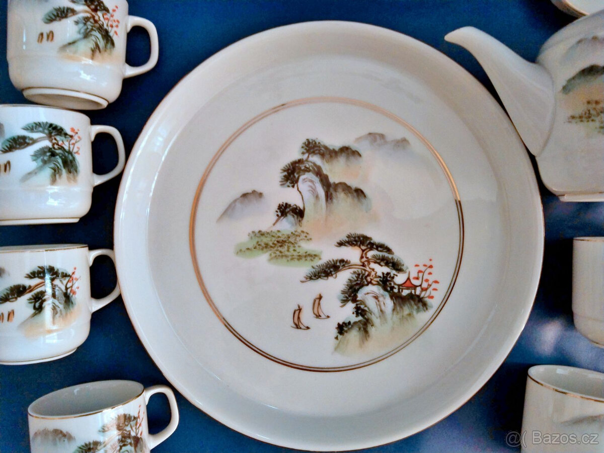 Čínská čajová souprava s malými koflíčky - 4