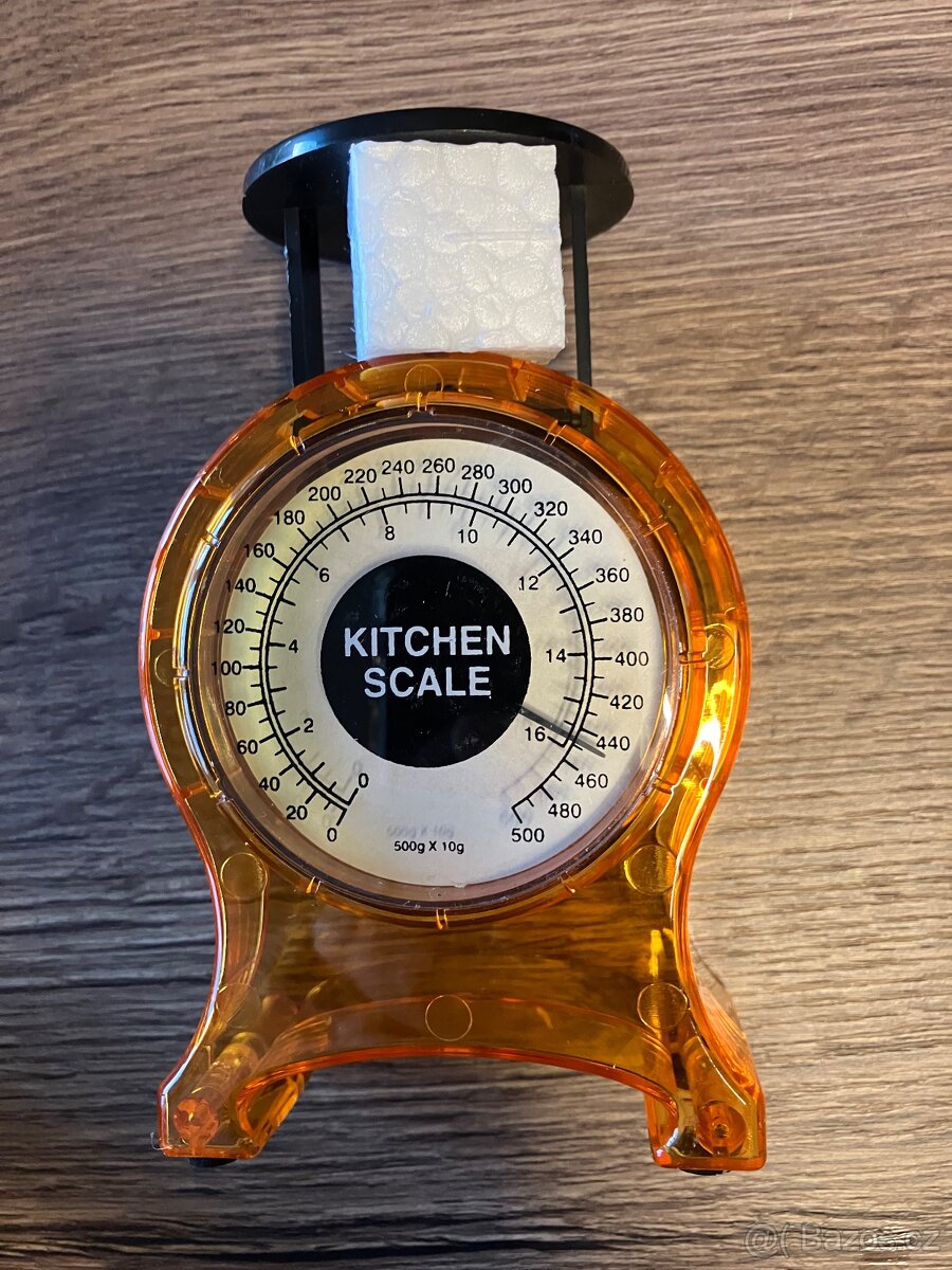 KUCHYŇSKÁ VÁHA mechanická plastová s miskou 0,5kg - 4