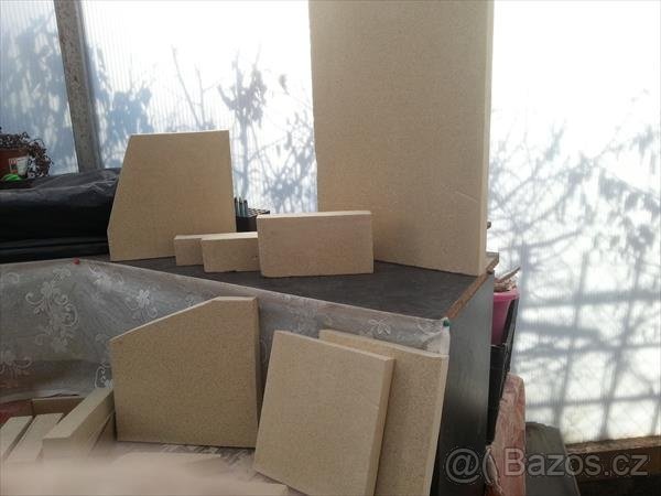 Ohnivzdorné desky do topeniště kamen-krbů.Náhrada šamotu. - 4