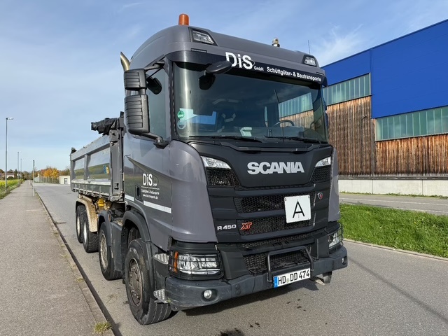 SCANIA R 450 XT 8x4 MEILLER třístranný sklápěč - 4