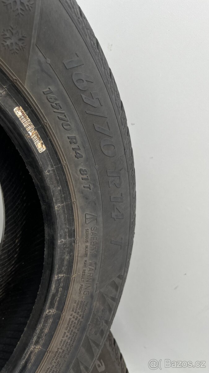 2x - zimní pneu - 165/70 R14 81T - MATADOR - 7mm - 4