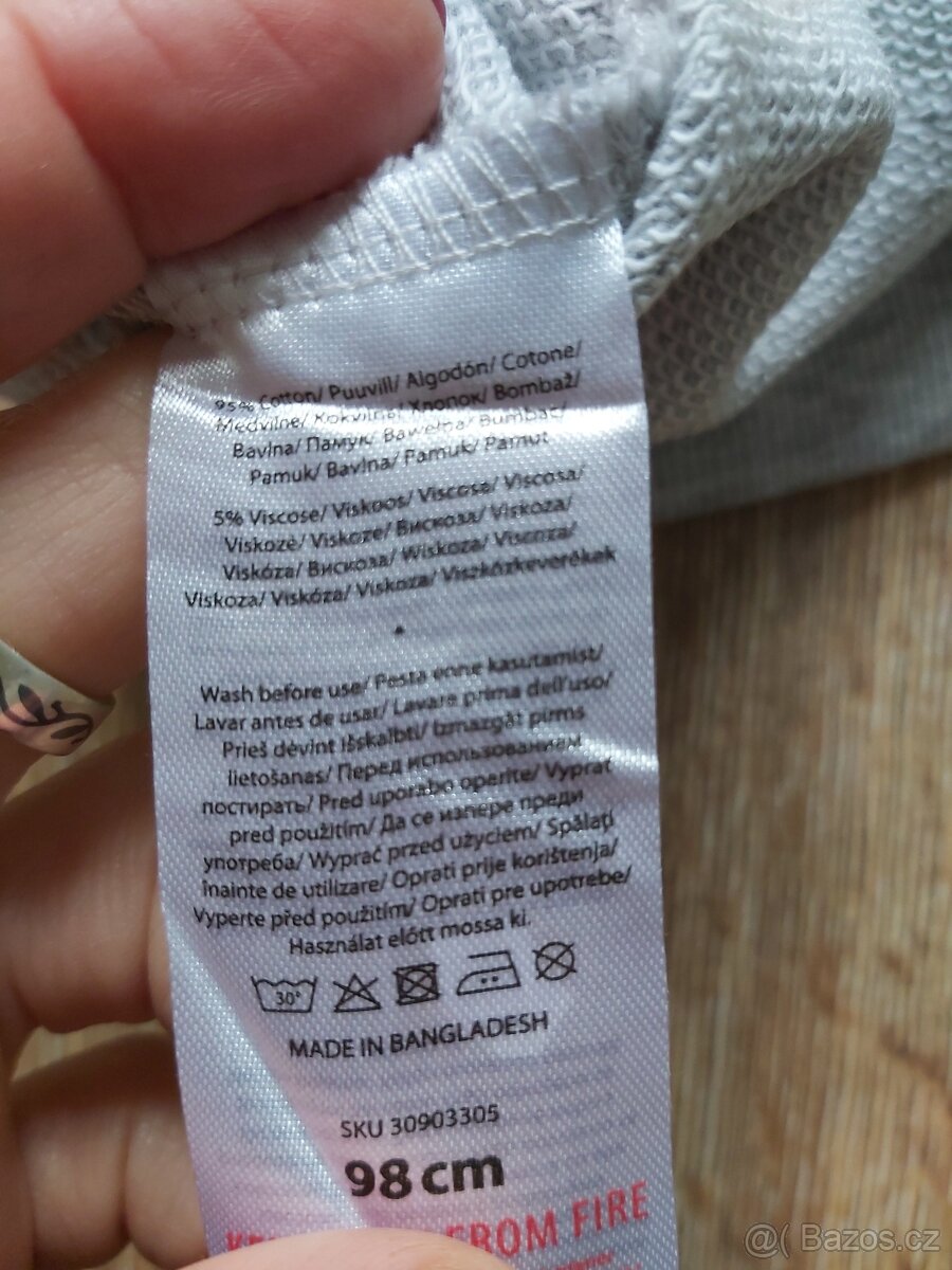 Tepláky NOVÉ vel. 98 - 4