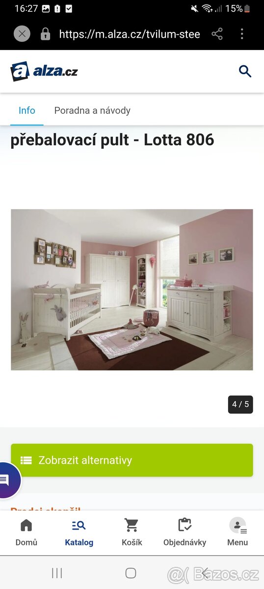 Přebalovací komoda Lotta masiv - 4