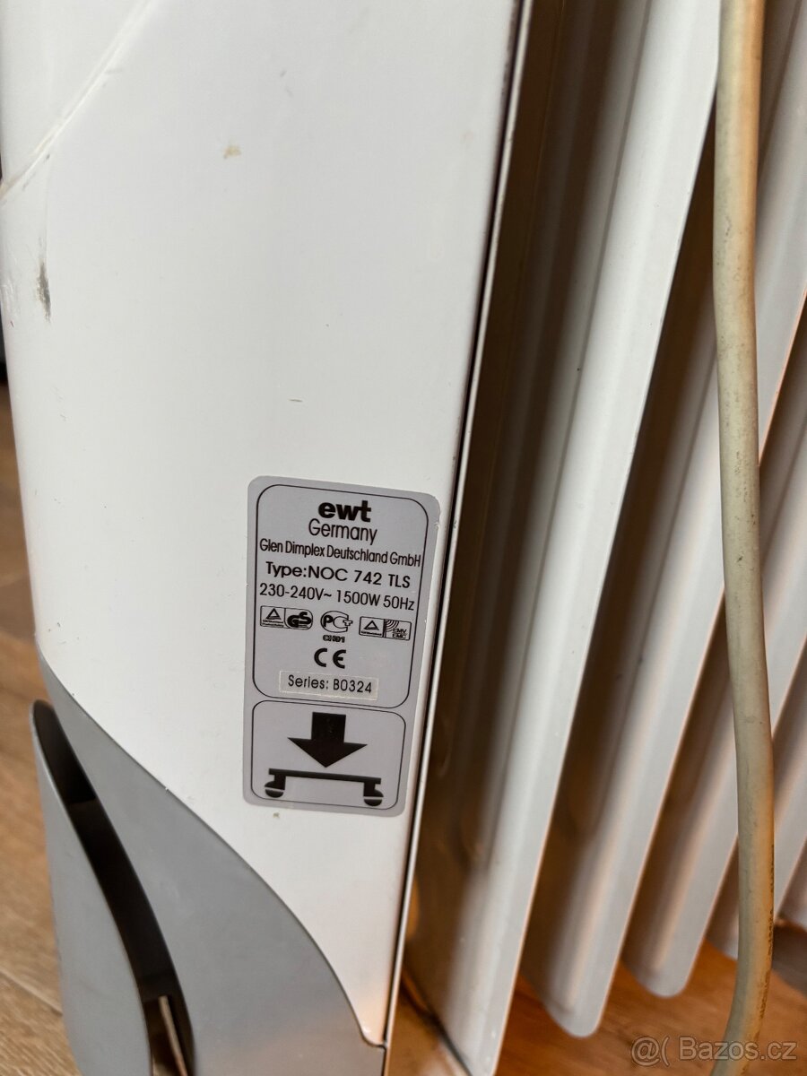 Olejový radiátor EWT 1500 W 7 žeber - 4