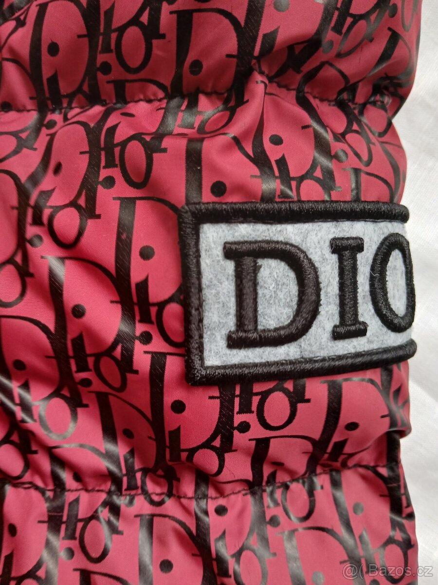 Nová zimní bunda Dior XXL pánská červená - 4