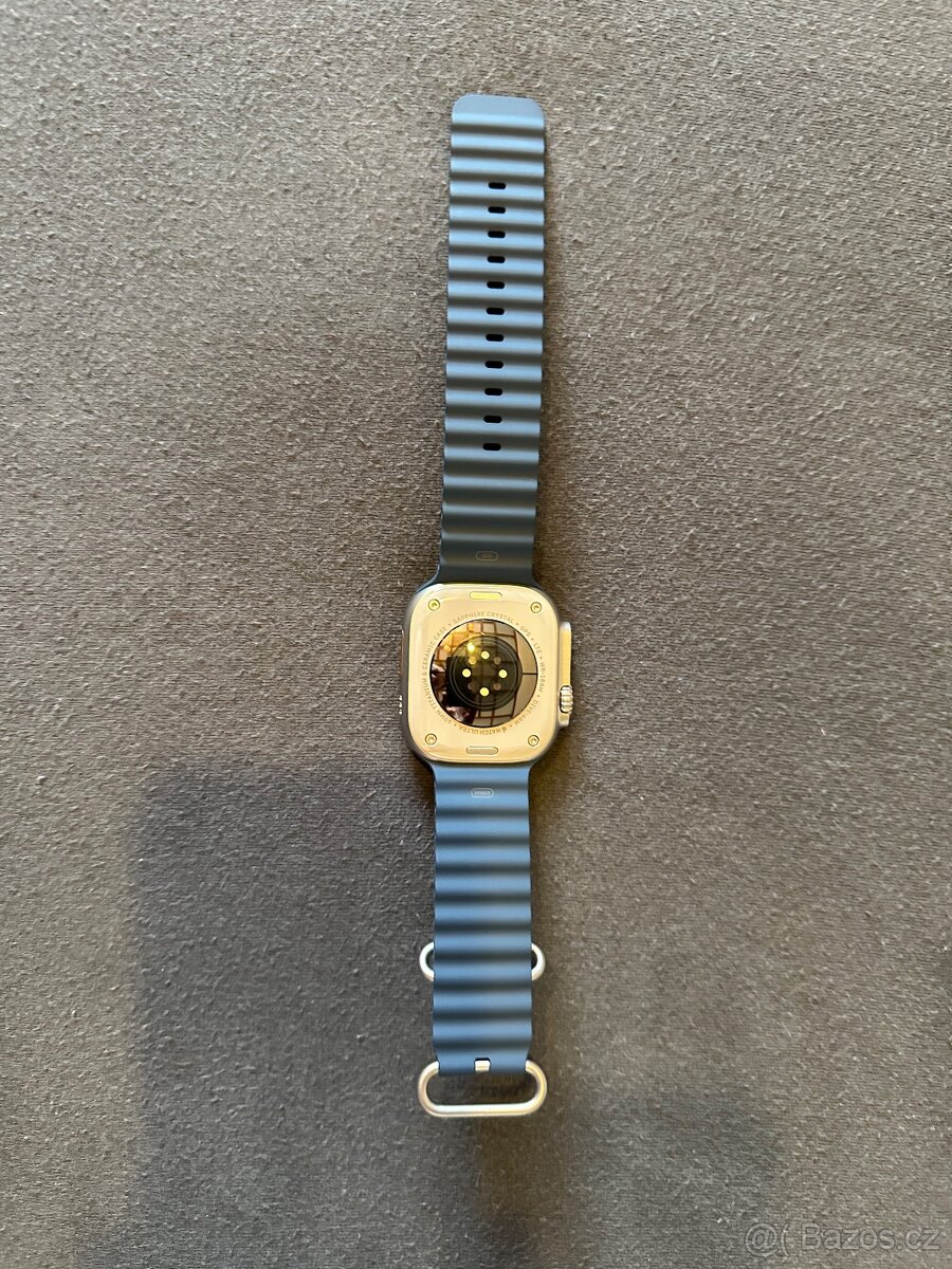 Apple Watch Ultra 2 49mm titanové pouzdro s modrým oceánským - 4