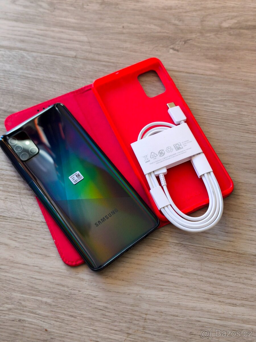 Zánovní 6GB RAM/128GB Samsung Galaxy A51 + zdarma kryt a usb - 4