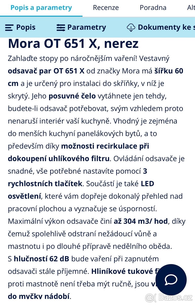 Odsavač par Mora - 4