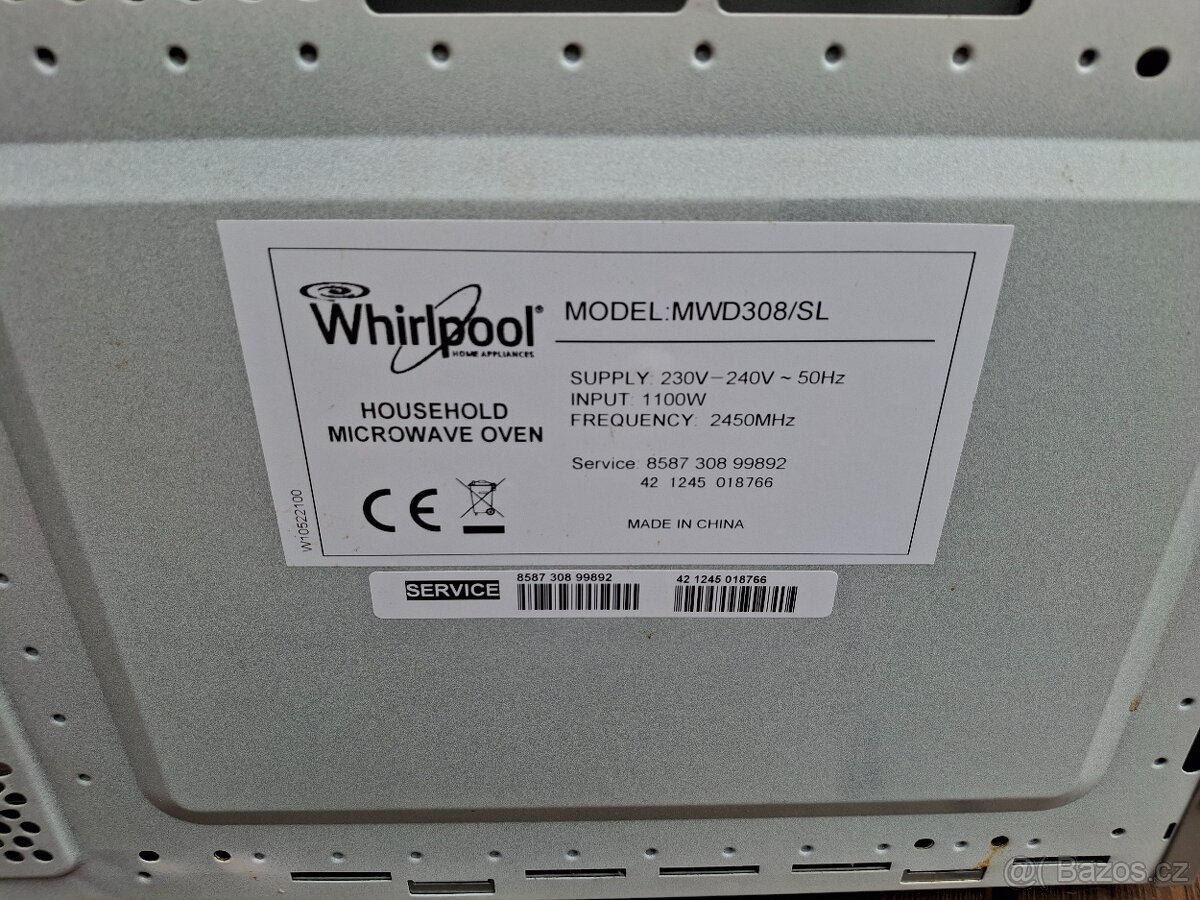 Mikrovlnka Whirlpool + gril - 4