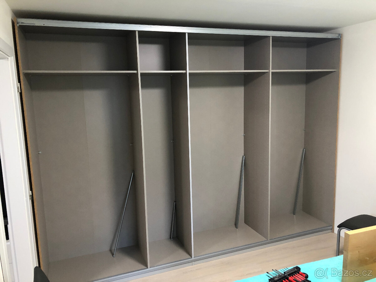 Šatní skříň Quadra, 315 cm dekor dub vyrobeno v Německu - 4