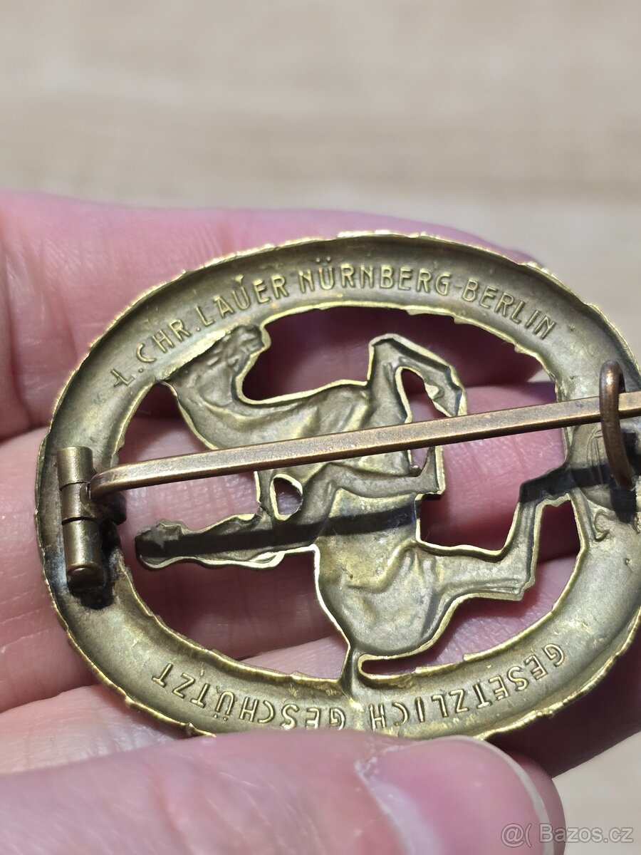 Německý jezdecký odznak v bronzu - 4