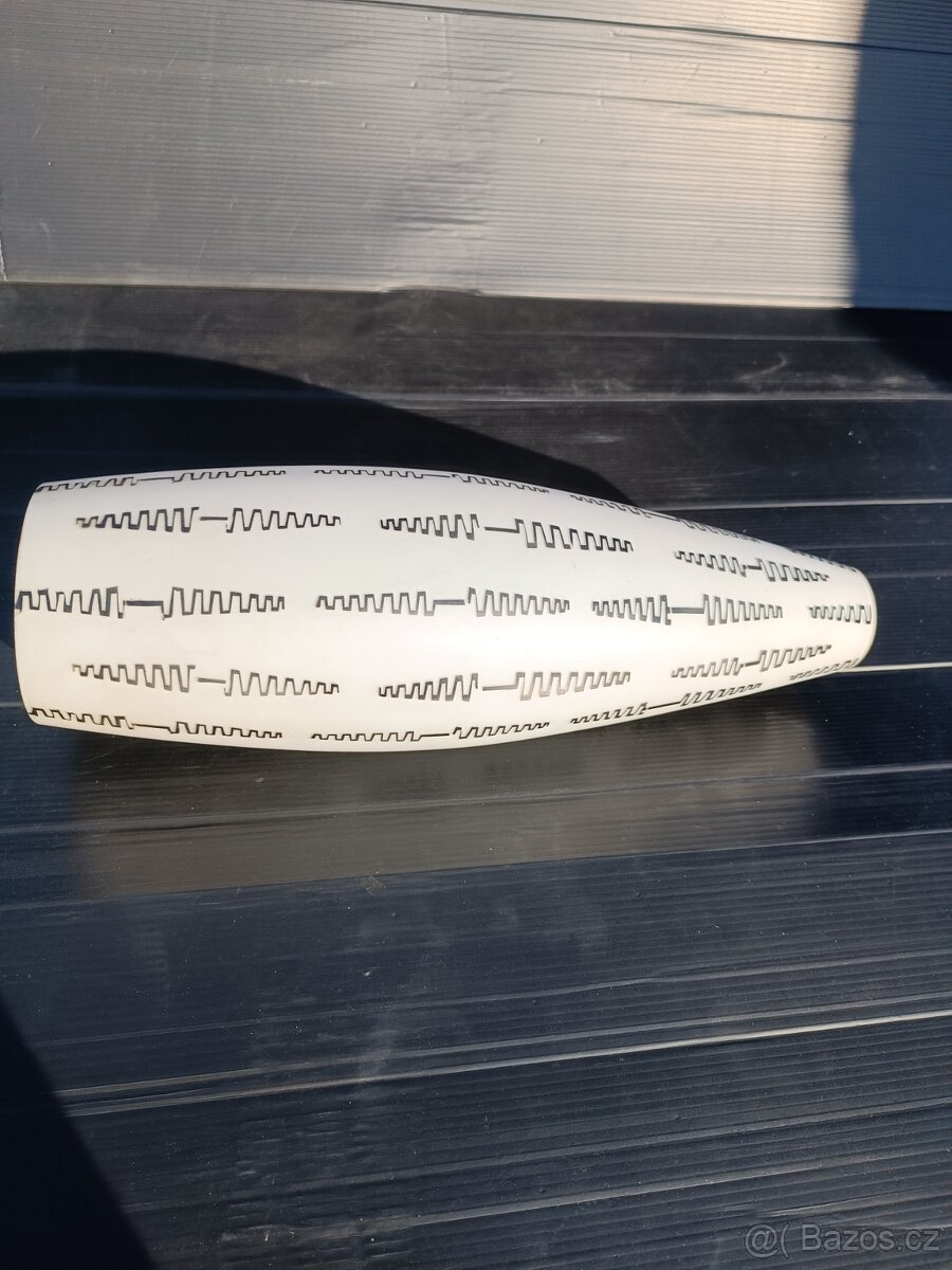 Širm, stínidlo na lustr, lampu, černý dekor Brusel - 4