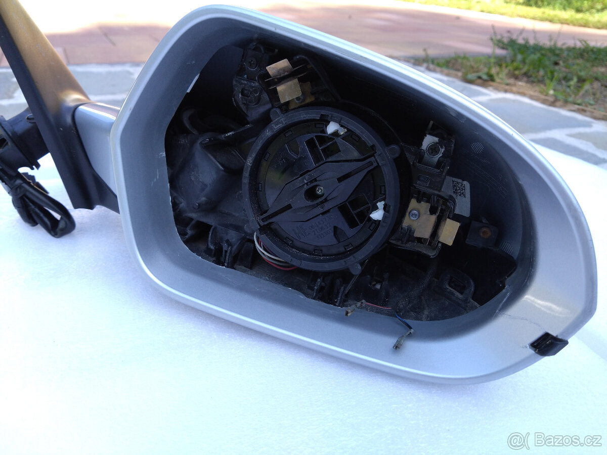 Pravé zpětné zrcátko Audi A6, stříbrná metalíza LX7W - 4