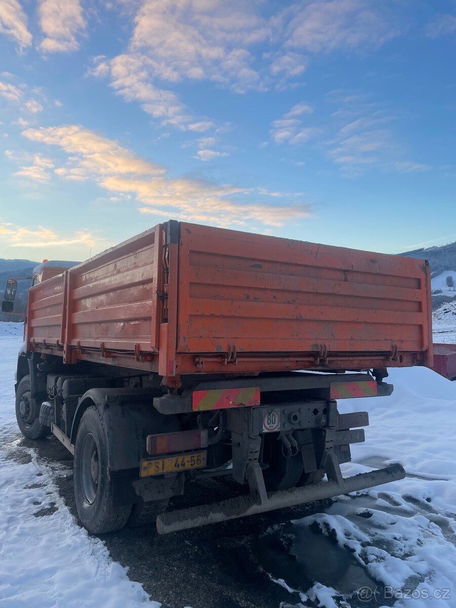 Man LE 18.220 B, 4x4, 3 stranný sklápěč - 4