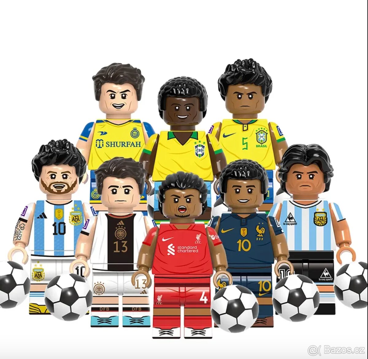 Figúrky futbal + basketbal (8ks) typ lego - nové - 4