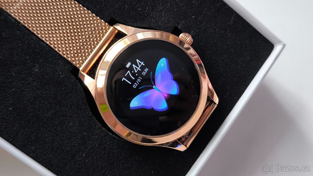 Dámské nádherné chytré hodinky KW10 Rose Gold - 4