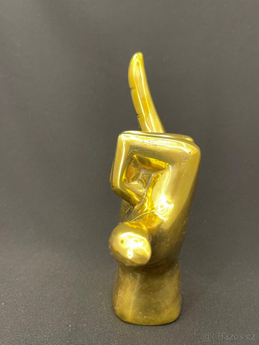 Socha bronz/mosaz Shaka Surf - 4