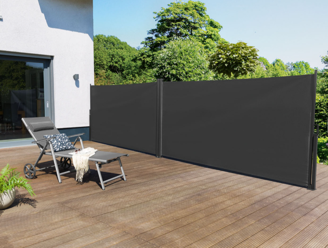 markýza dvojitá boční, rozm.160 x 600cm, antracitová - 4