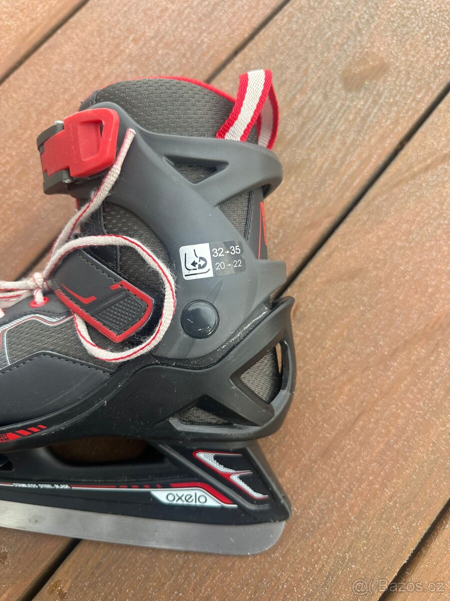 Dětské nastavitelné lední brusle Oxelo 32–35 - 4