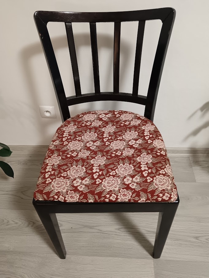 RETRO jídelní židle - 4 ks - pravděpodobně TON - 60. léta - 4