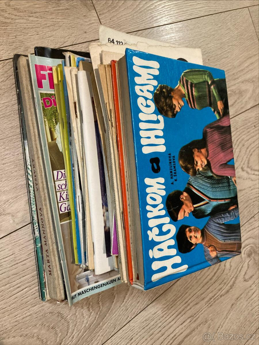 Hromada publikací-háčkování,vyšívání,Burda - 4,2 kg 60-a - 4