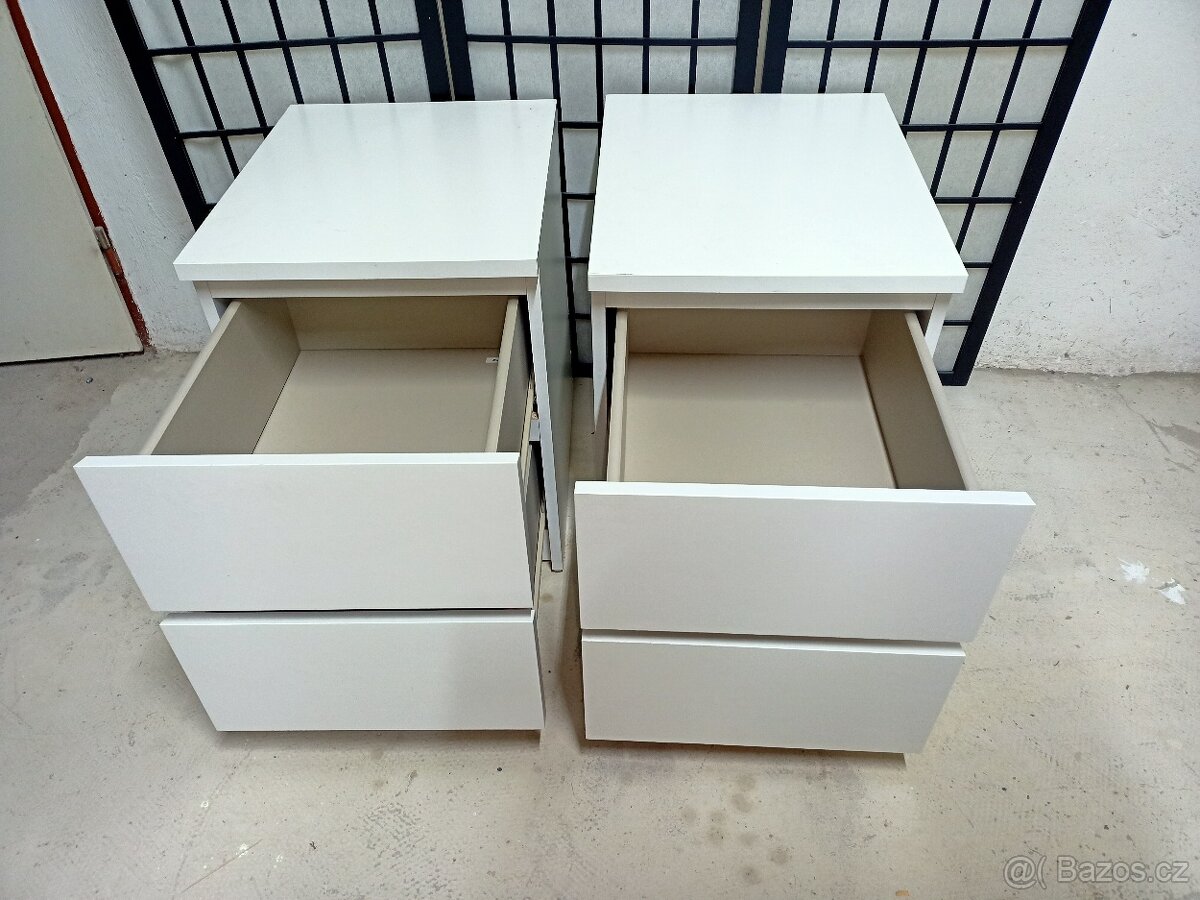 Prodám 2 x hezké noční stolky IKEA MALM. - 4