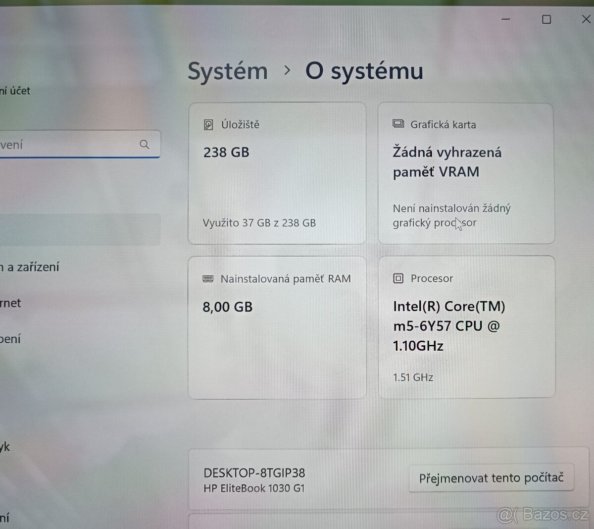 Dotykový Notebook HP EliteBook 1040 Folio G1/ 8GB RAM/Win 11 - 4