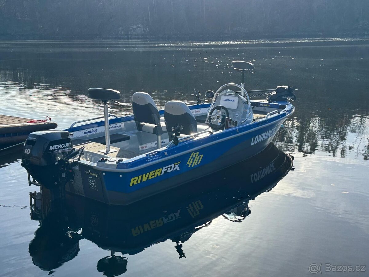 Použitá rybářská loď RiverFox 470 + motor + vlek - 4
