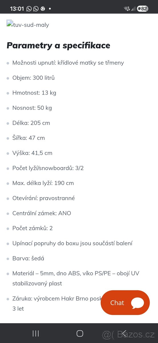 Střešní box Hakr Relax 310 - šedý - 4