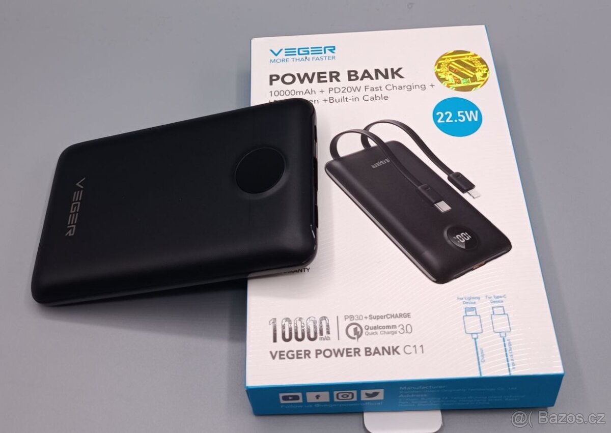 Powerbanka VEGER C11 – 10 000 mAh SUPER CENA - 4