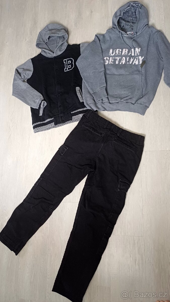 Kargo kalhoty zn. Zara + 2× mikiny - 4